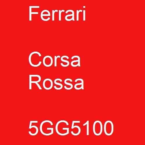 Ferrari, Corsa Rossa, 5GG5100.